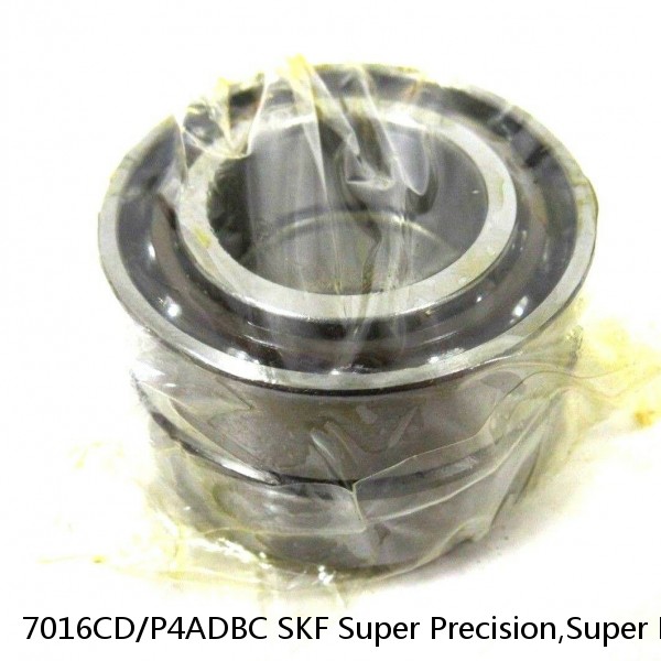 7016CD/P4ADBC SKF Super Precision,Super Precision Bearings,Super Precision Angular Contact,7000 Series,15 Degree Contact Angle #1 small image